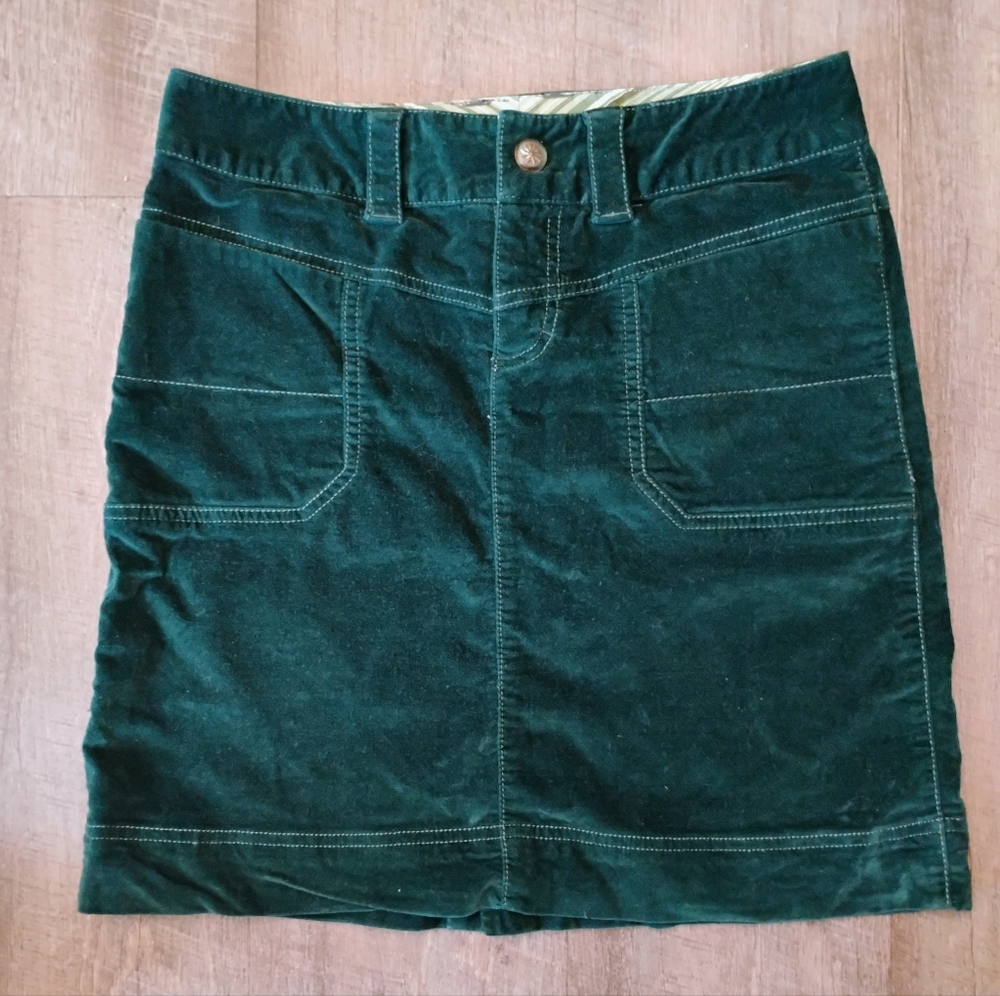 Athleta Cotton Velvet Pencil Skirt